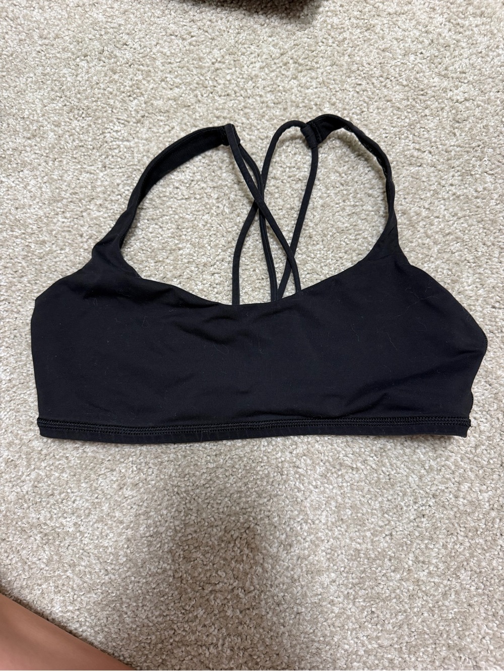 lululemon athletica Black Strappy Sports Bra